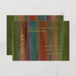 Bar Mitzvah Earth Tone Streaks UAWG Einladung