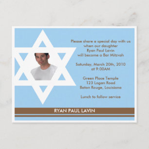 Bar Mitzvah Einladung