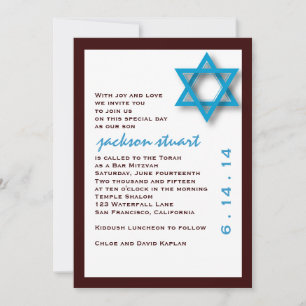 Bar Mitzvah Einladung Jackson