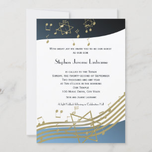Bar Mitzvah - Einladung von Blue and Gold Music