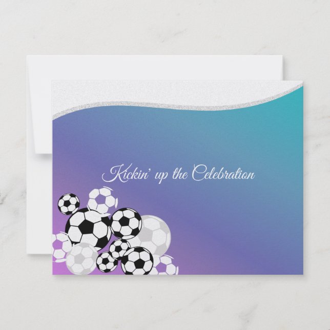 Bar Mitzvah Einladung zum Fußball (Vorderseite)