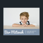 Bar Mitzvah Einladungen für moderne Fotos<br><div class="desc">Verfügbar unter:
http://www.zazzle.com/store/selectpartysupplies</div>