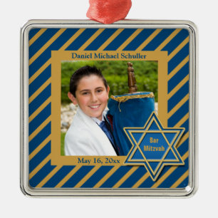 Bar Mitzvah Foto Keepake Ornament Aus Metall