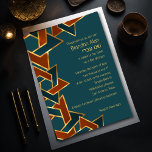 Bar Mitzvah Gold Aquamarin Blue Rust Star von Davi Einladung<br><div class="desc">Bar Mitzvah Gold Aquamarin Blue Rust Star von David Bar Mitzvah und Bat Mitzvah Einladung Set von Umua entworfen. Gedruckt und ausgeliefert von Zazzle oder seinen Partnern.</div>