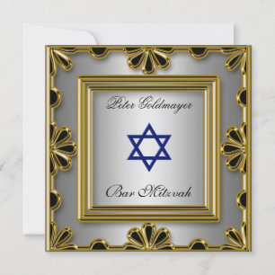Bar Mitzvah Goldene Zeremonie Einladung 13