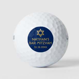 Bar Mitzvah Golf Ball favorisiert Blue Gold