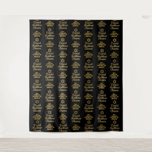 Bar Mitzvah-Hintergrund Schritt- und Wiederholung Wandteppich