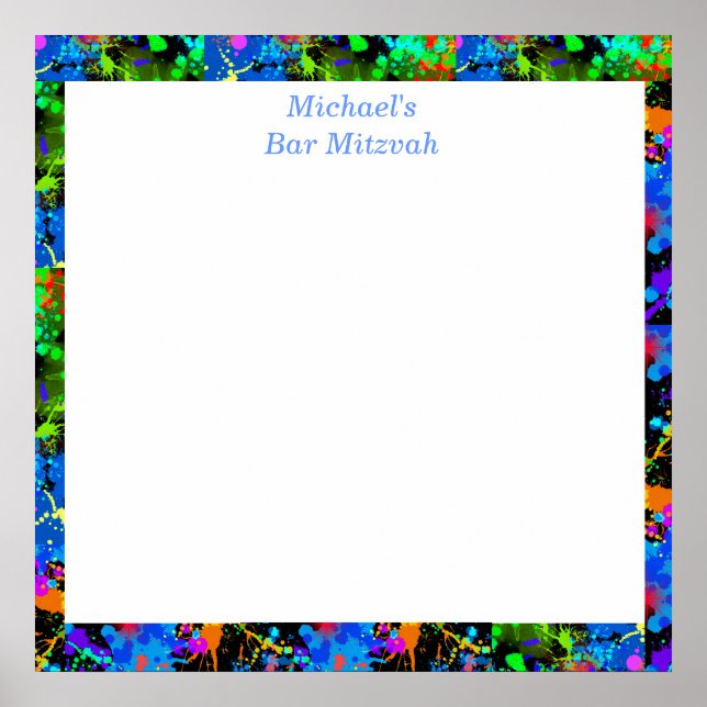 Bar Mitzvah, Imitate Neon, Vorstandsmitglied Poster (Vorne)