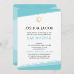 BAR MITZVAH INVITE einfache, moderne Türkisblau Einladung<br><div class="desc">von kat massard >>> www.simplysweetPAPERIE.com << Ein einfaches, aber elegantes Design für die BAR MITZVAH Feier Ihres Sohnes. Mit dieser kleinen Anzahl an Freunden und Familienmitgliedern können Sie ganz einfach Ihre eigenen Daten hinzufügen, Ihr Foto hinzufügen oder auf den Anpassungsknopf drücken und Text, Schriftart, Größen etc. hinzufügen oder ändern -...</div>