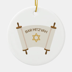 Bar Mitzvah Keramik Ornament