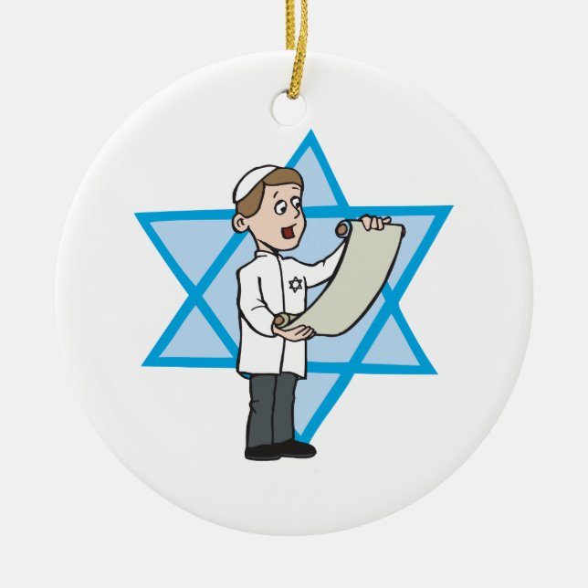Bar Mitzvah Keramikornament (Vorne)