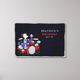 Bar Mitzvah Mitzvah Sign-In Board Leinwanddruck