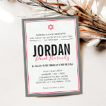 BAR MITZVAH Moderner Star Junge Rot Einladung<br><div class="desc">durch kat massard >>> kat@simplysweetPAPERIE.com << << CONTACT ME für den benutzerdefinierten Wortlaut oder um irgendwelche Zeilen in hebräischer Liebe das Design hinzuzufügen, aber möchte einige Änderungen sehen - ein anderes Farbschema, Produkt, ein Foto hinzufügen oder angepasst für einen anderen Anlass - keine Sorgen einfach kontaktieren Sie mich - ich...</div>