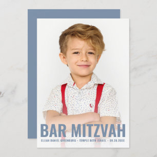Bar Mitzvah Moderner und Einfaches Star von David Einladung