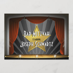 Bar Mitzvah Movie Star Einladung