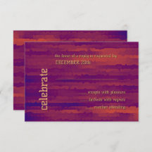 Bar Mitzvah Plum und Orange Techno Streaks UAWG