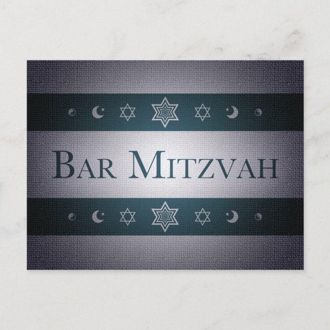 Bar Mitzvah Postkarte (Vorderseite)