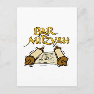 Bar Mitzvah Postkarte