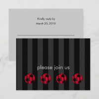 Bar Mitzvah Red and Black Soccer Ball
