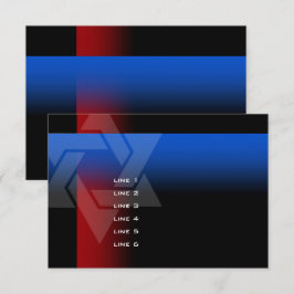 Bar Mitzvah Rot und Blau für jede Farbe Karte