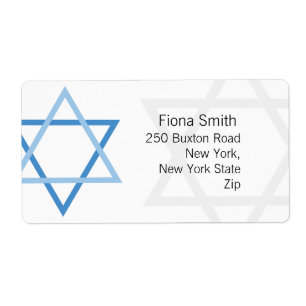 Bar Mitzvah Rücksendeadressen-Aufkleber