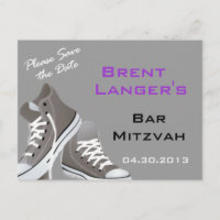 Bar Mitzvah Schuhe Postkarte