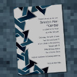 Bar Mitzvah Silver Aquamarin Navy Blue Star von Da Einladung<br><div class="desc">Bar Mitzvah Silver Aquamarin Navy Blue Star von David Bar Mitzvah und Bat Mitzvah Einladung Set von Umua entworfen. Gedruckt und ausgeliefert von Zazzle oder seinen Partnern.</div>