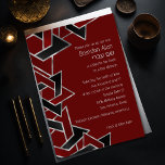 Bar Mitzvah Silver Red Black Star von David Einladung<br><div class="desc">Bar Mitzvah Silver Red Black Star von David Bar Mitzvah und Bat Mitzvah Einladung Sets von Umua entworfen. Gedruckt und ausgeliefert von Zazzle oder seinen Partnern.</div>