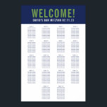 BAR MITZVAH SITZPLATZ 18 Tische grün Poster<br><div class="desc">durch kat massard >>>> WWW.SIMPLYSWEETPAPERIE.COM<<< - - - - - - - - - - - - - - - - A SEATING CHART is not only classy it is very handy to let your guest's know exactly where they are seated for your event. This is a lot simpler than...</div>