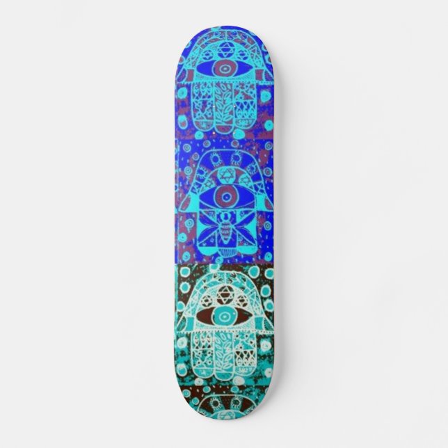 Bar Mitzvah "SkateBoard-Werbegeschenk": Hamsa Skateboard (Vorderseite)