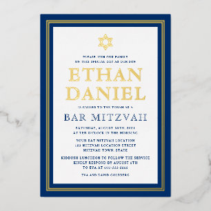 Bar mitzvah Star von David Folieneinladung