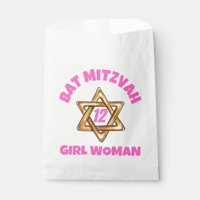 Bar Mitzvah Star von David Geschenktütchen (Vorderseite)