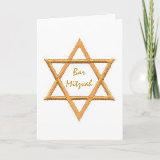 Bar Mitzvah/Star von David Karte