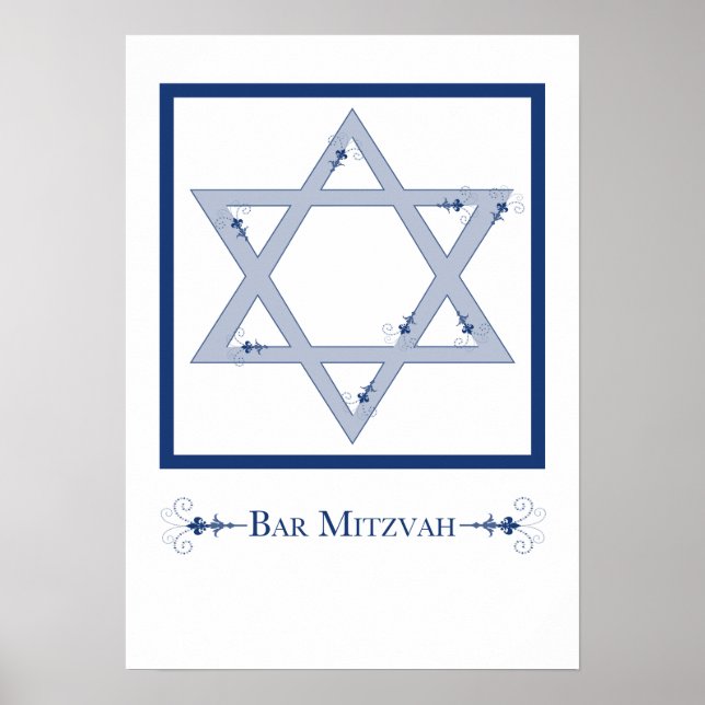 Bar mitzvah (Stern der blühenden Eleganz) Poster (Vorne)