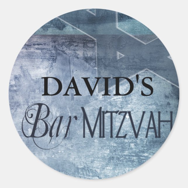 Bar Mitzvah Stickers (Vorderseite)