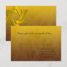 Bar Mitzvah Stylish Yellow Star von David Ombre