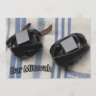 Bar Mitzvah - Tallis & Tefillin Karte