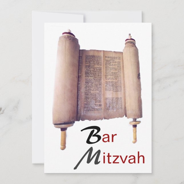 Bar Mitzvah Torah Einladung