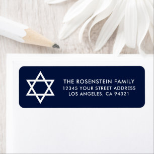 Bar Mitzvah und Bat Mitzvah Blue Address