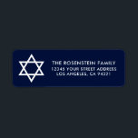 Bar Mitzvah und Bat Mitzvah Blue Address<br><div class="desc">Bar Mitzvah und Bat Mitzvah Blue Address Label</div>