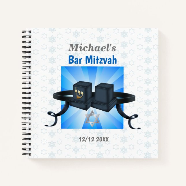 Bar Mitzvah, vielen Dank an Ihre Gäste Notizbuch (Vorderseite)