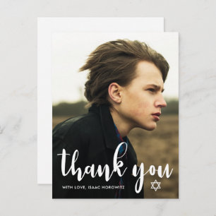 Bar Mitzvah Vielen Dank, dass Sie Star von David F Postkarte