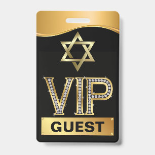 Bar Mitzvah VIP Lanyard ABZEICHEN Ausweis