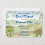 Bar Mitzvah Vista Einladung<br><div class="desc">Diese Bar Mitzvah Einladung zeigt eine Aquarelllandschaft von Israel.</div>