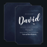 Bar Mitzvah Watercolor Einladung<br><div class="desc">Feiern Sie das Altern Ihrer nicht so kleinen Person und laden Sie Ihre Familie ein,  die Herausforderung mit dieser maßgeschneiderten Bar mitzvah-Einladung zu sehen.</div>