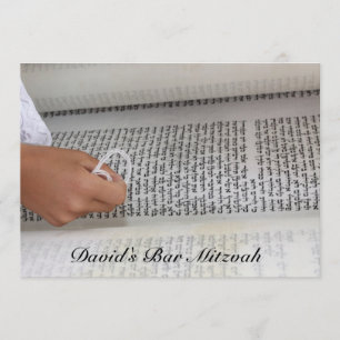 Bar Mitzwa/Bat Mitzwa Einladung