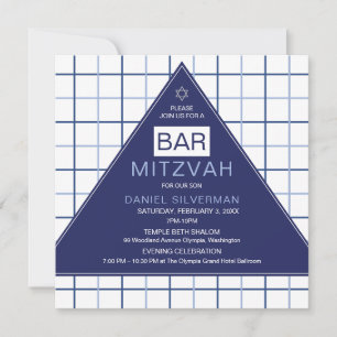 Bar Mizwa-Einladung Moderne Geometrie Einladung