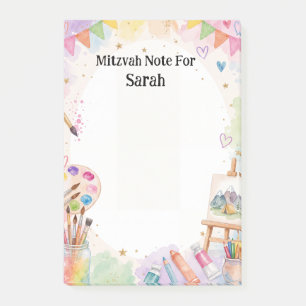 Bar-Mizwa-Nachricht für jüdische Mädchen Post-it Klebezettel
