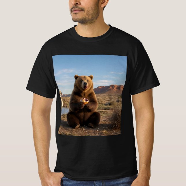 Bär Muffin  T-Shirt (Vorderseite)