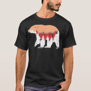 Bär Natur Camping für Wildtier Umweltschützer T-Shirt